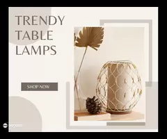 Buy Trendy Table Lamps Online India | Whispering Homes