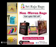 Premium D-Cut Plain Bags Wholesale || Sri Raja Bags